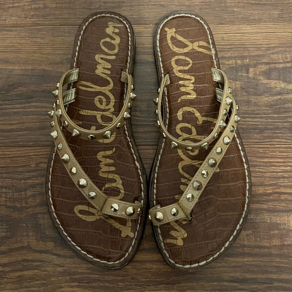 Sam Edelman Shoes - Sam Edelman Gordie Sandal- Almond Patent- Size 7